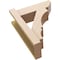 Ekena Millwork 6-in W x 16-in D x 20-in H Balboa Slat Rough Cedar Woodgrain TimberThane Outlooker, Primed Tan OUTUR060X16X20BOA24RCPR - alternate 5